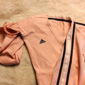 Women's pink Adidas hoodie